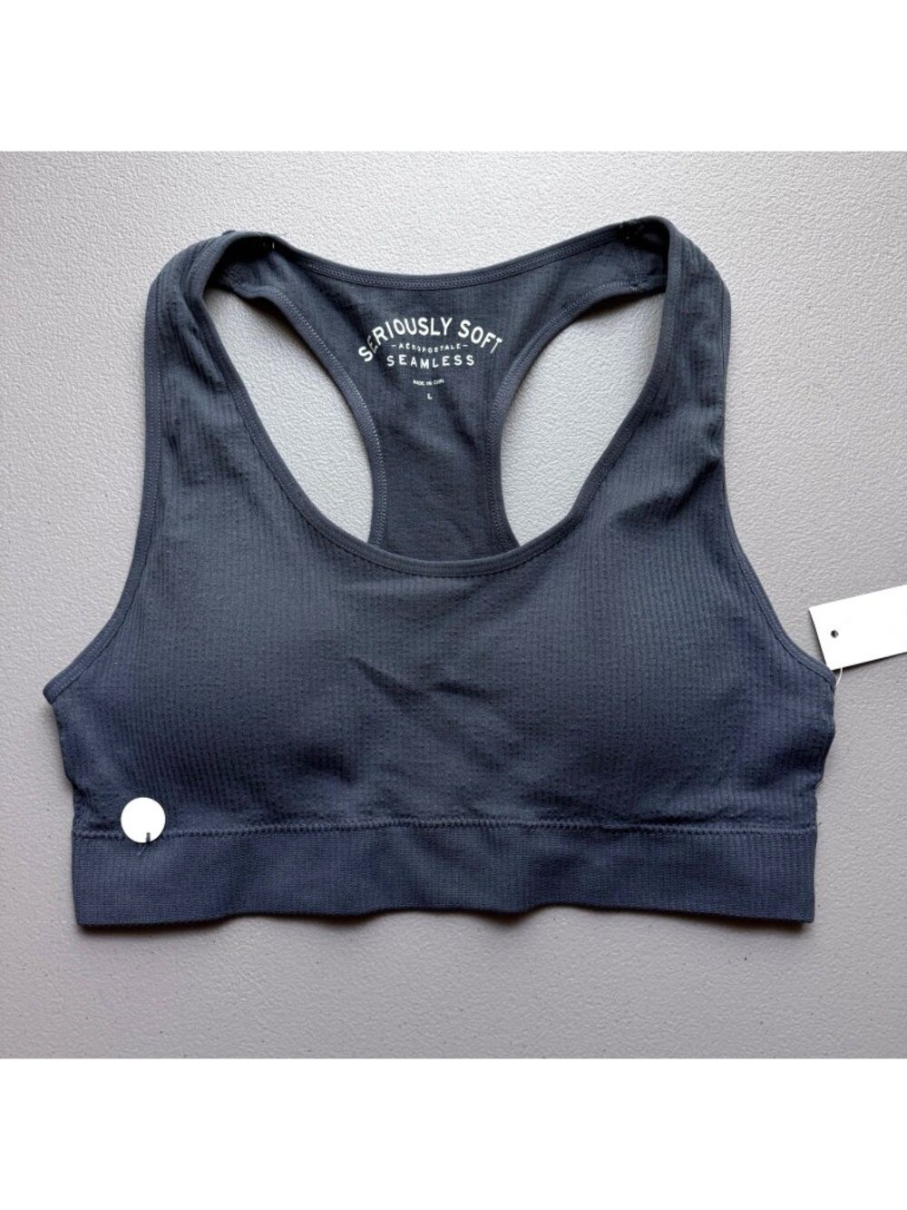 Aeropostale Seriously Soft Seamless Racerback Sports Bra Size L